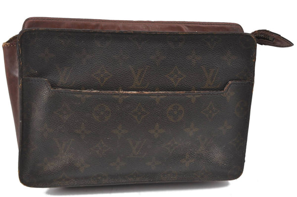 Authentic LOUIS VUITTON Monogram Pochette Homme Clutch Hand Bag M51795 LV H3534