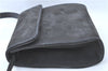 Authentic Ferragamo Leather Shoulder Cross Body Bag Purse Black H3580