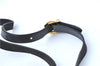 Authentic Ferragamo Leather Shoulder Cross Body Bag Purse Black H3580