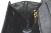 Authentic Ferragamo Leather Shoulder Cross Body Bag Purse Black H3580