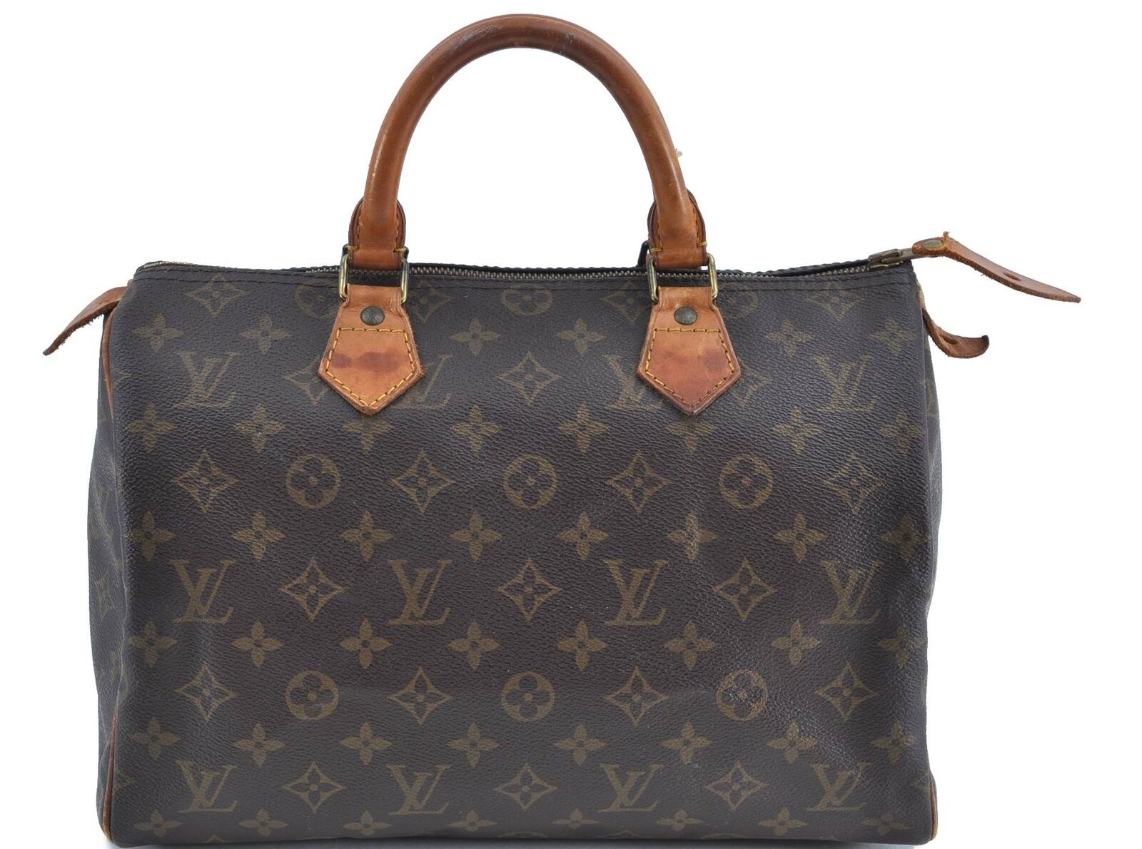 Authentic LOUIS VUITTON Monogram Speedy 30 Hand Bag M41526 LV H3586