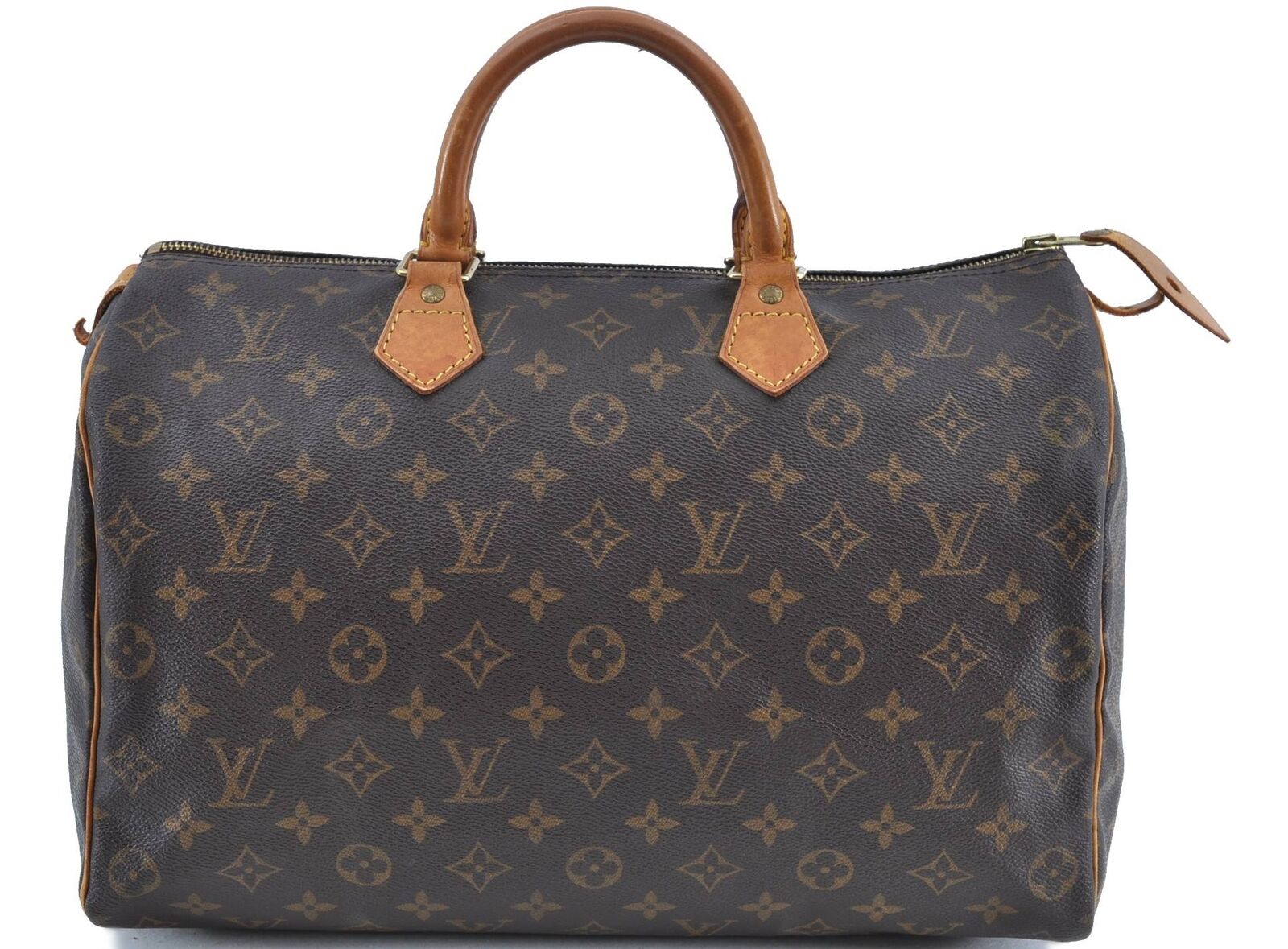 Authentic LOUIS VUITTON Monogram Speedy 35 Hand Bag M41524 LV H3594