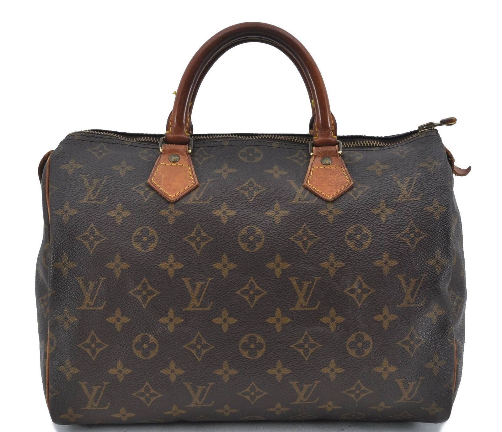 Authentic LOUIS VUITTON Monogram Speedy 30 Hand Bag M41526 LV H3716