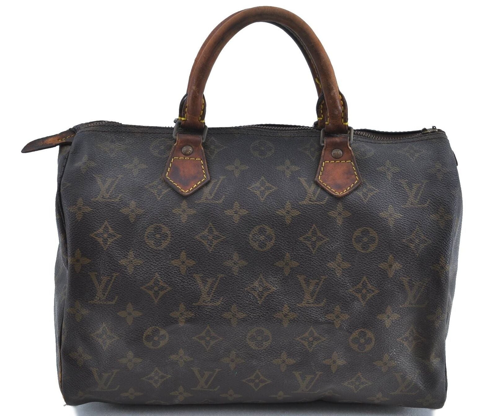 Authentic LOUIS VUITTON Monogram Speedy 30 Hand Bag M41526 LV H3719