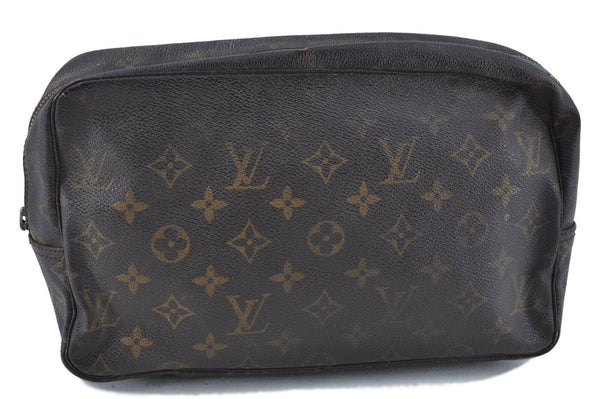 Auth LOUIS VUITTON Monogram Trousse Toilette 28 Clutch Bag M47522 Junk H3721