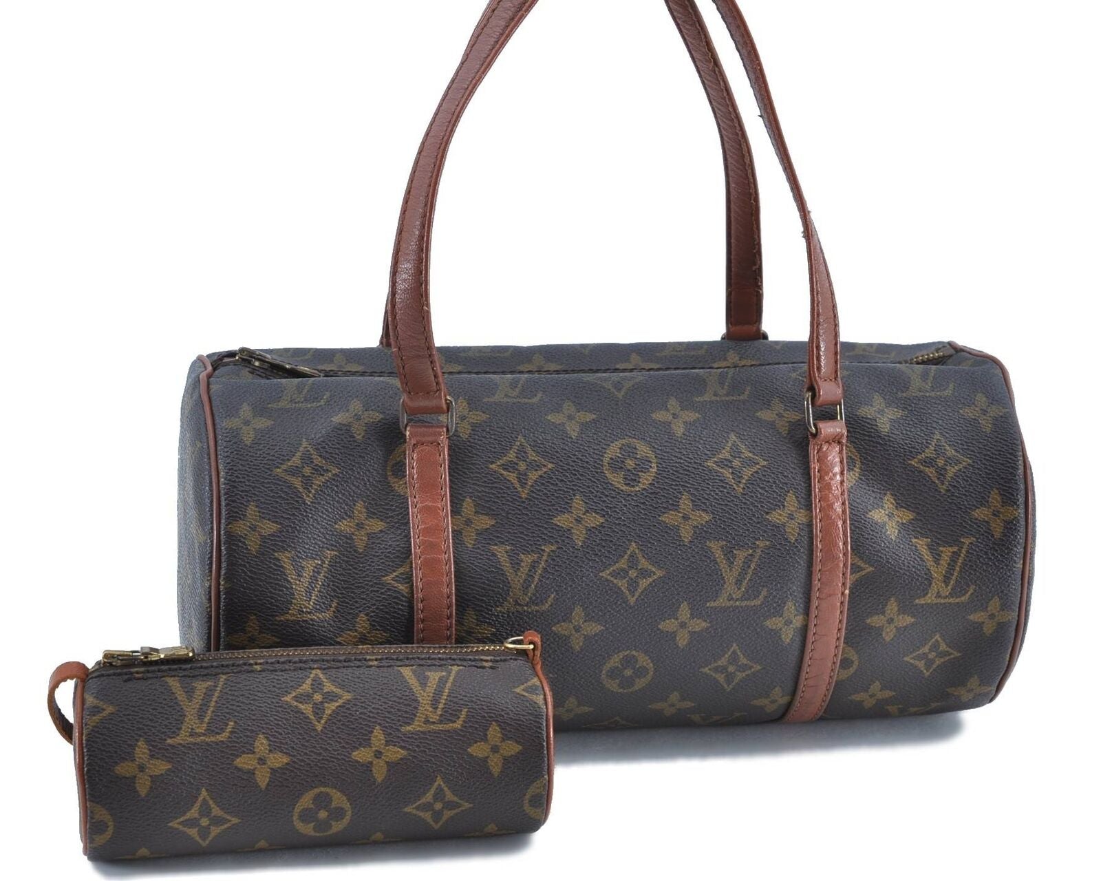 Authentic LOUIS VUITTON Monogram Papillon 30 Hand Bag Old Model LV H3749