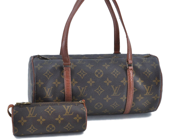 Authentic LOUIS VUITTON Monogram Papillon 30 Hand Bag Old Model LV H3749