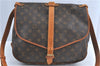 Authentic Louis Vuitton Monogram Saumur 35 Shoulder Cross Bag M42254 LV H3765