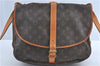 Authentic Louis Vuitton Monogram Saumur 35 Shoulder Cross Bag M42254 LV H3765