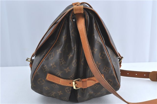 Authentic Louis Vuitton Monogram Saumur 35 Shoulder Cross Bag M42254 LV H3765