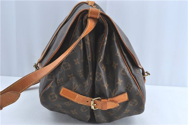 Authentic Louis Vuitton Monogram Saumur 35 Shoulder Cross Bag M42254 LV H3765