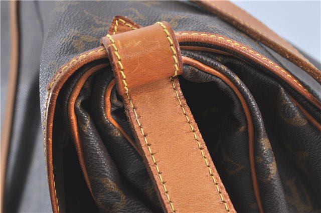 Authentic Louis Vuitton Monogram Saumur 35 Shoulder Cross Bag M42254 LV H3765