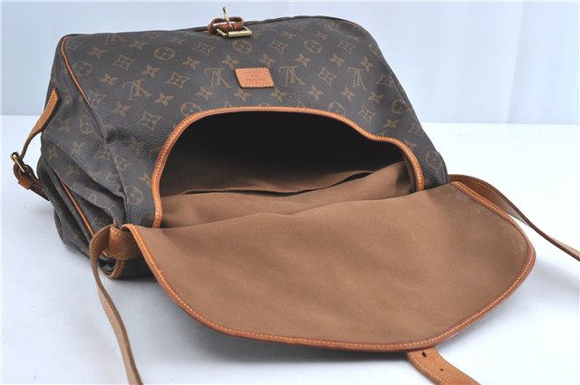 Authentic Louis Vuitton Monogram Saumur 35 Shoulder Cross Bag M42254 LV H3765
