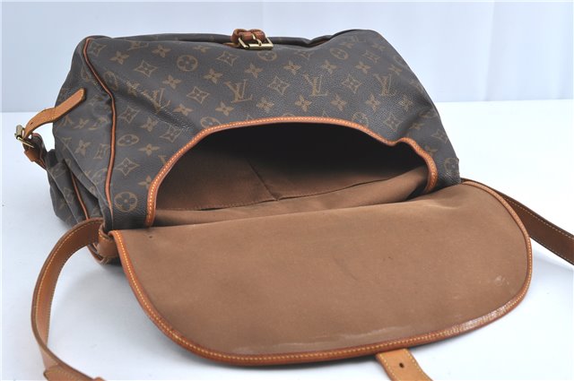 Authentic Louis Vuitton Monogram Saumur 35 Shoulder Cross Bag M42254 LV H3765