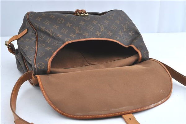 Authentic Louis Vuitton Monogram Saumur 35 Shoulder Cross Bag M42254 LV H3765