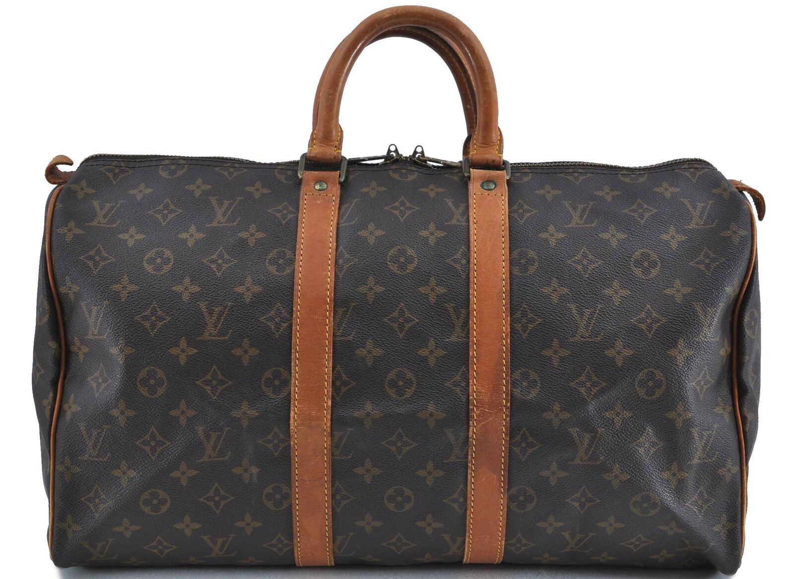 Authentic LOUIS VUITTON Monogram Keepall 45 Boston Bag M41428 LV H3776