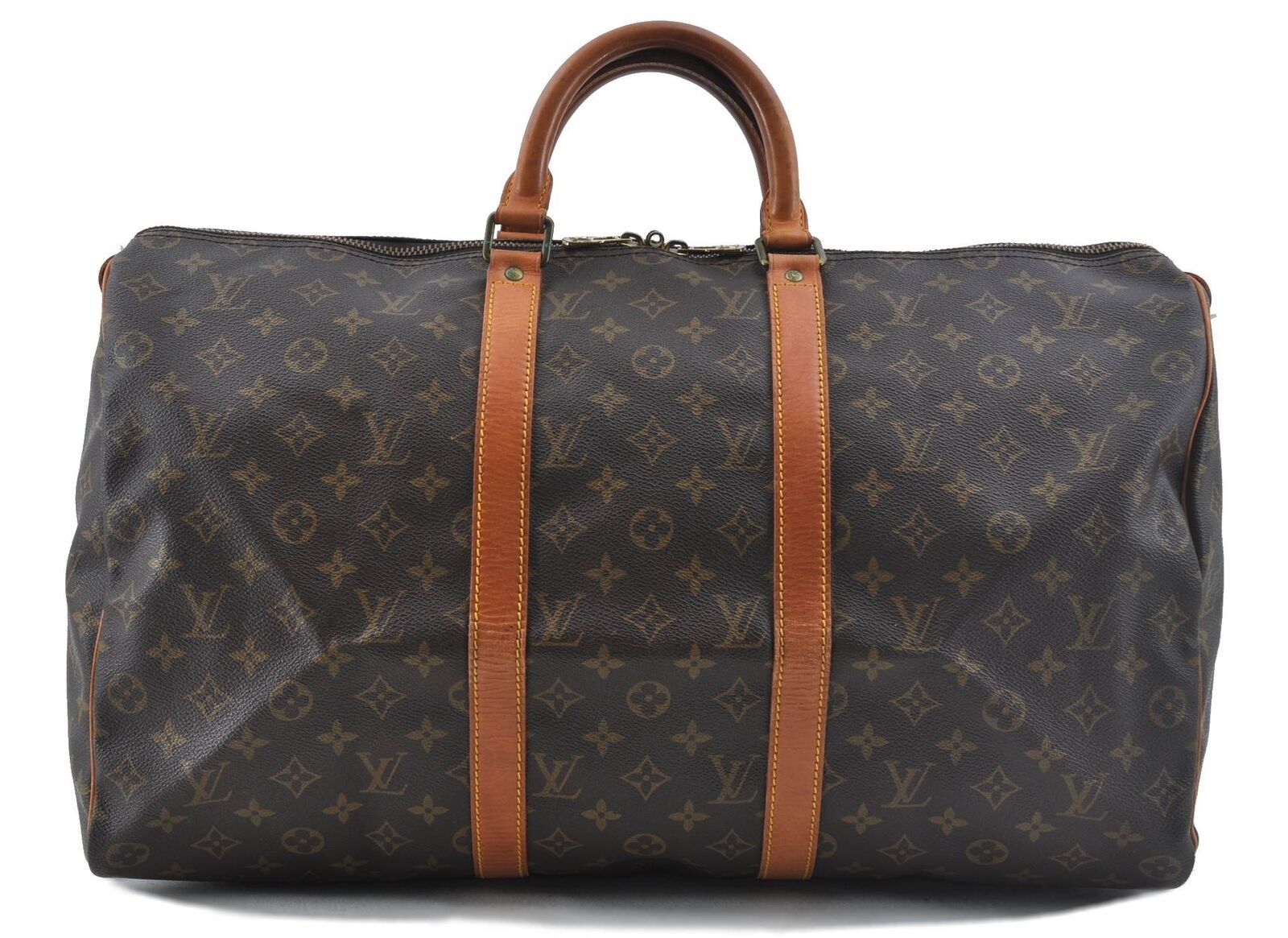 Authentic LOUIS VUITTON Monogram Keepall 50 Boston Bag M41426 LV H3777