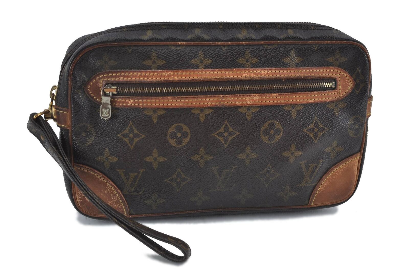 Auth LOUIS VUITTON Monogram Marly Dragonne GM Clutch Hand Bag M51825 LV H3789