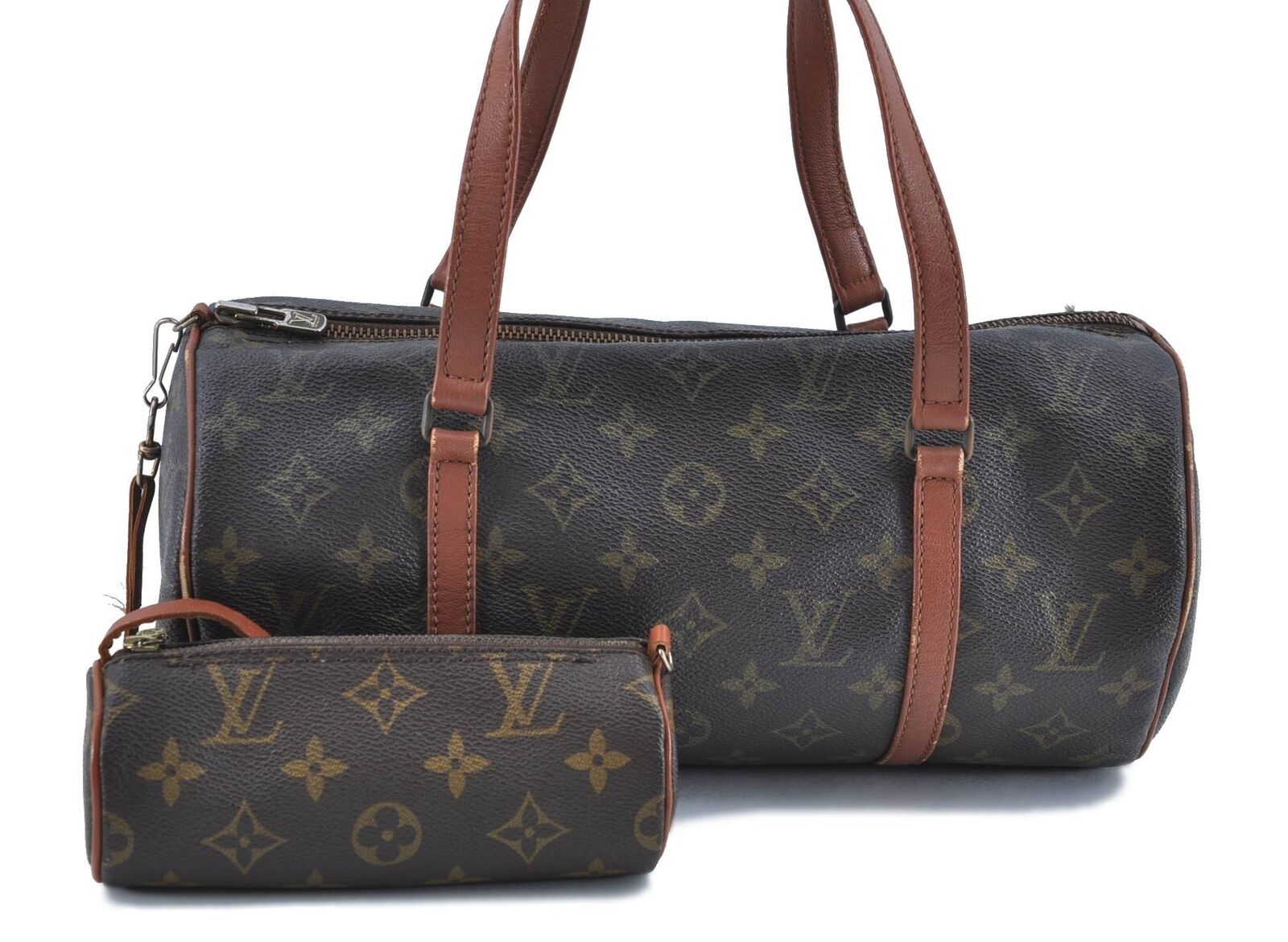 Authentic LOUIS VUITTON Monogram Papillon 30 Hand Bag Old Model LV H3802