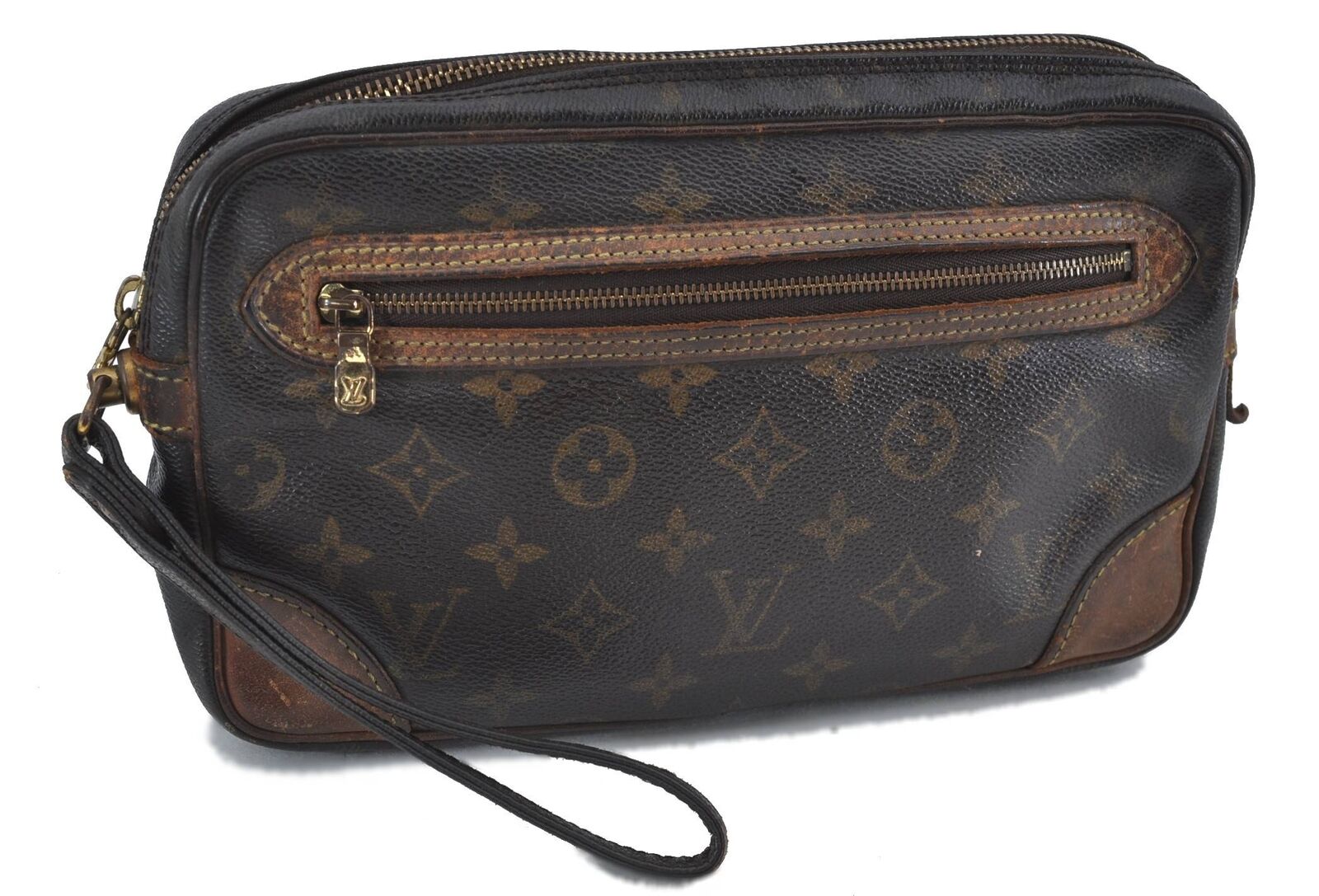 Auth LOUIS VUITTON Monogram Marly Dragonne GM Clutch Hand Bag M51825 LV H3804