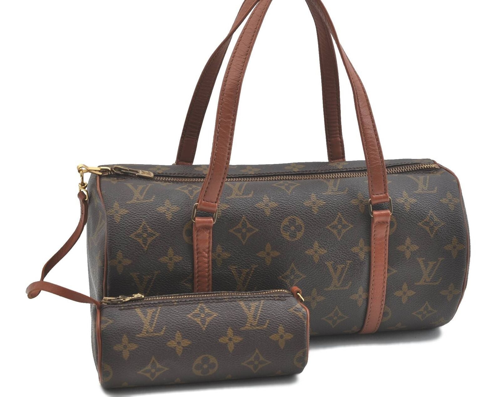 Authentic LOUIS VUITTON Monogram Papillon 30 Hand Bag Old Model LV H3819