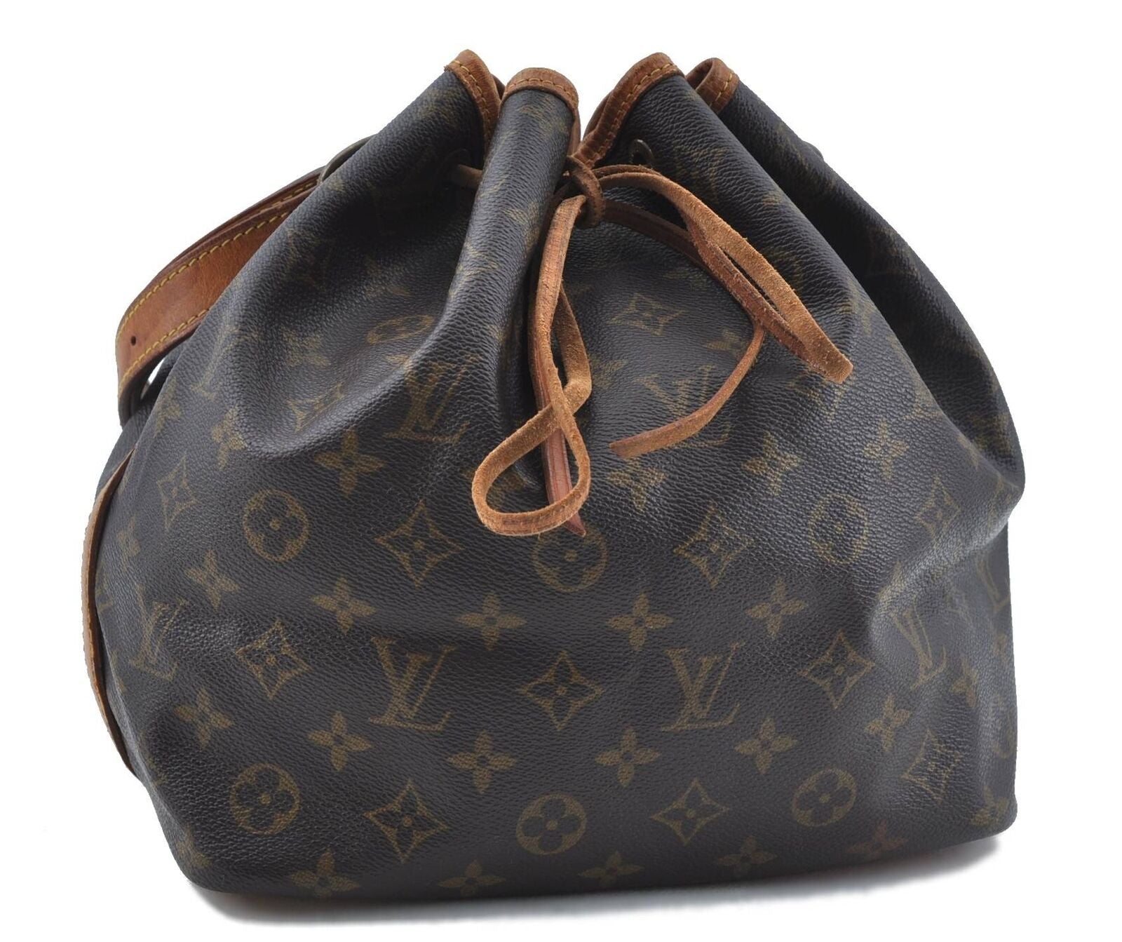 Authentic LOUIS VUITTON Monogram Petit Noe Shoulder Bag M42226 LV H3820