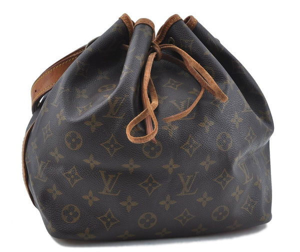 Authentic LOUIS VUITTON Monogram Petit Noe Shoulder Bag M42226 LV H3820