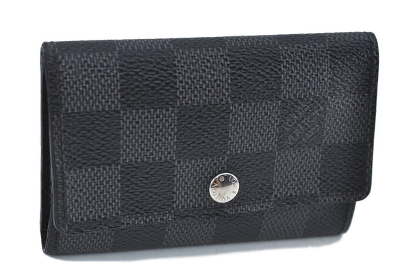 Authentic LOUIS VUITTON Damier Graphite Multicles 6 Key Case M62662 LV H3840