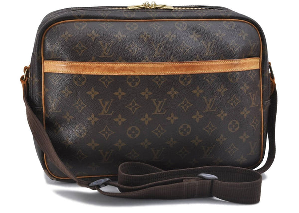 Auth LOUIS VUITTON Monogram Reporter GM Shoulder Cross Body Bag M45252 LV H3867