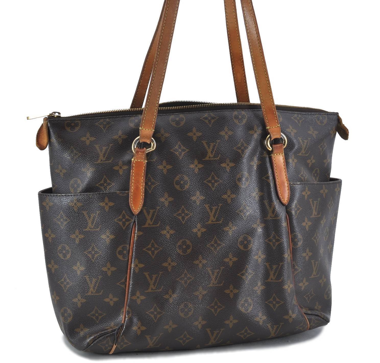 Authentic LOUIS VUITTON Monogram Totally MM Shoulder Tote Bag M41015 LV H3907