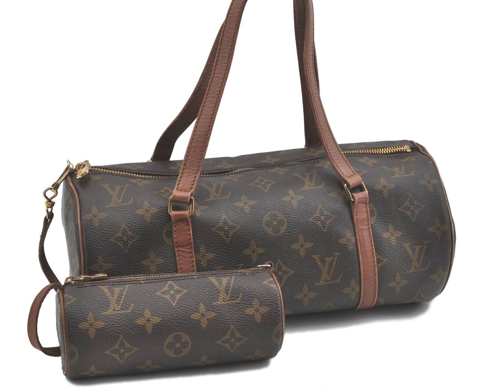 Authentic LOUIS VUITTON Monogram Papillon 30 Hand Bag Old Model LV H3934
