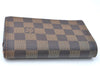 Auth Louis Vuitton Damier Porte Monnaie Billets Tresor Wallet N61730 LV H3958