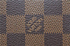 Auth Louis Vuitton Damier Porte Monnaie Billets Tresor Wallet N61730 LV H3958
