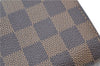 Auth Louis Vuitton Damier Porte Monnaie Billets Tresor Wallet N61730 LV H3958