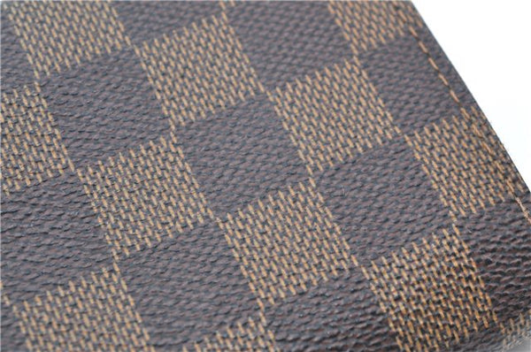 Auth Louis Vuitton Damier Porte Monnaie Billets Tresor Wallet N61730 LV H3958