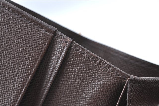 Auth Louis Vuitton Damier Porte Monnaie Billets Tresor Wallet N61730 LV H3958