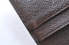 Auth Louis Vuitton Damier Porte Monnaie Billets Tresor Wallet N61730 LV H3958