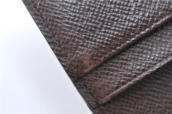 Auth Louis Vuitton Damier Porte Monnaie Billets Tresor Wallet N61730 LV H3958