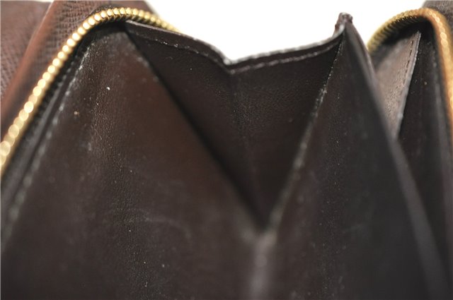 Auth Louis Vuitton Damier Porte Monnaie Billets Tresor Wallet N61730 LV H3958