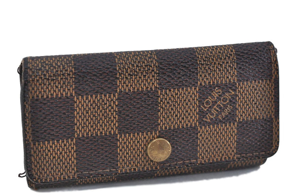 Authentic LOUIS VUITTON Damier Multicles 4 Key Case Holder N62631 LV H4030