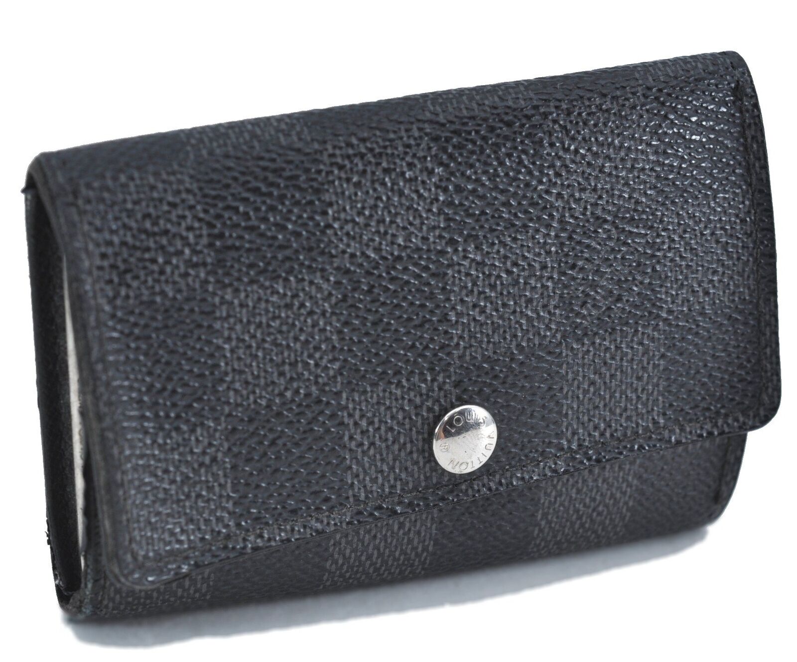 Authentic LOUIS VUITTON Damier Graphite Multicles 6 Key Case M62662 LV H4077