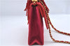 Authentic CHANEL Raffia Tassel Chain Shoulder Cross Body Bag Pink Box H4118