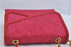 Authentic CHANEL Raffia Tassel Chain Shoulder Cross Body Bag Pink Box H4118