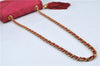 Authentic CHANEL Raffia Tassel Chain Shoulder Cross Body Bag Pink Box H4118