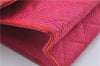Authentic CHANEL Raffia Tassel Chain Shoulder Cross Body Bag Pink Box H4118