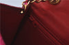 Authentic CHANEL Raffia Tassel Chain Shoulder Cross Body Bag Pink Box H4118