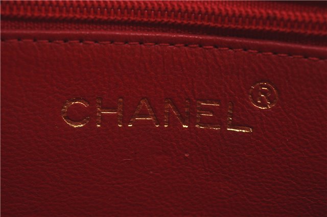 Authentic CHANEL Raffia Tassel Chain Shoulder Cross Body Bag Pink Box H4118
