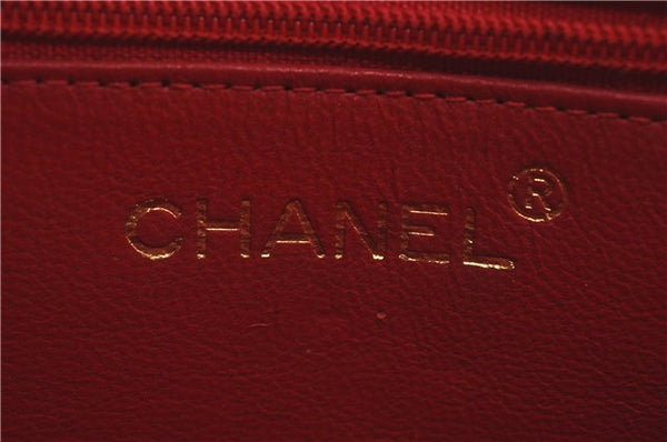 Authentic CHANEL Raffia Tassel Chain Shoulder Cross Body Bag Pink Box H4118