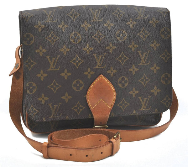 Auth LOUIS VUITTON Monogram Cartouchiere GM Shoulder Cross Bag M51252 LV H4131