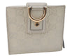 Authentic GUCCI Guccissima Abbey Bifold Wallet Purse Leather 154255 Ivory H4192